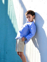 Boy Banded Collar Shirt B LS - vsolochildren