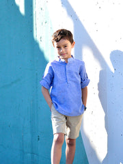Boy Banded Collar Shirt B LS - vsolochildren