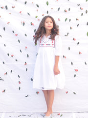 Embroidered Cotton Dress - vsolochildren