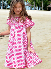 Fuschia Floral Dress - vsolochildren