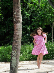 Fuschia Floral Dress - vsolochildren